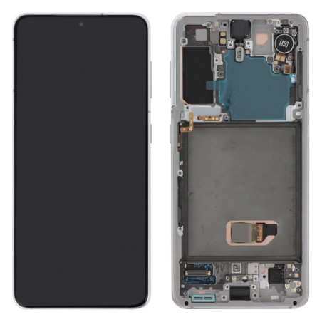 Completa Samsung Galaxy S21 5G White (originale) schermo